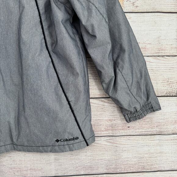 Columbia Convert Pinstripe Snowboard Ski Jacket Youth 10/12 Gray Bird of Prey - Picture 14 of 14